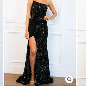 Black  sequine dress